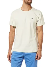 Camiseta Bordada Manusc, Polo Wear, Masculino, Off white - Logo Preto, GG
