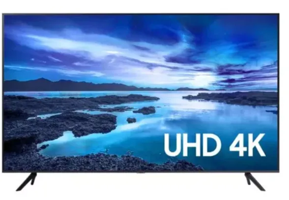 Smart TV Samsung UHD Processador Crystal 4K 55AU7700 55"