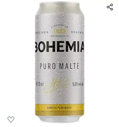 cerveja latão Bohemia 473 ml