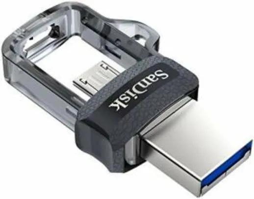 (Frete grátis Prime) Pen Drive SanDisk para Smartphone Ultra Dual Drive Micro USB/USB 3.0 32GB