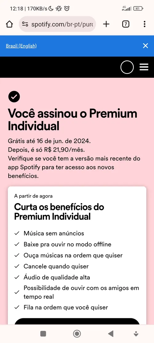 Imagen na descrição da promoção