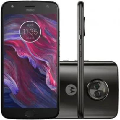 Smartphone Motorola Moto X4 XT1900 Preto Tela 5.2" Android 7.1 Octacore 2.2GHz Dual Câmera Traseira 12MP + 8MP 32GB - R$ 1100