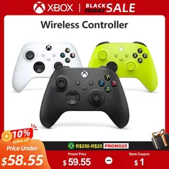 [Taxa inclusa / G. Pay] Controle original de Xbox Series sem fio, Bluetooth - Jogue Console, PC e Smartphone