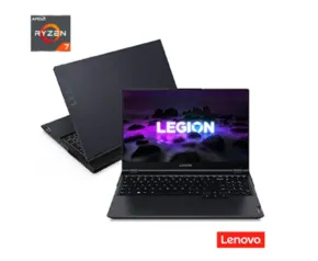 Notebook Gamer Lenovo Legion 5, Ryzen™ 7, NVIDIA RTX 3050, 16GB, 512GB SSD, Windows 10, Tela de 15.6