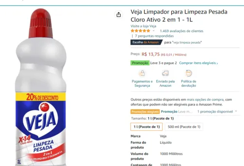 Imagem na descrição da promoção