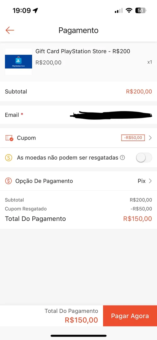 Imagem na descrição da promoção