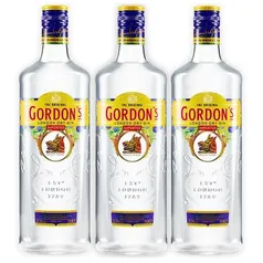 Gin Gordons 750ml 03 Unidades