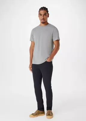 Calça Básica Masculina Skinny Em Sarja Com Elastano Hering