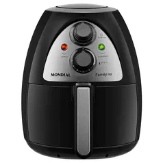 Fritadeira Sem Óleo Air Fryer Mondial Family NAF-03I 4L - Preto e Inox