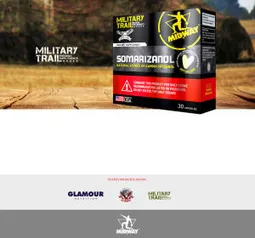 Kit 3x Somarizanol Military Trail: Precursor de testosterona e GH 30 Cáps - Midway USA