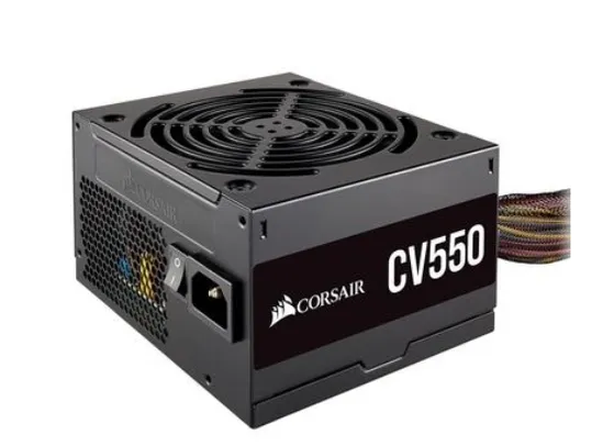 Fonte Corsair CV550, 550W, 80 Plus Bronze - CP-9020210-BR