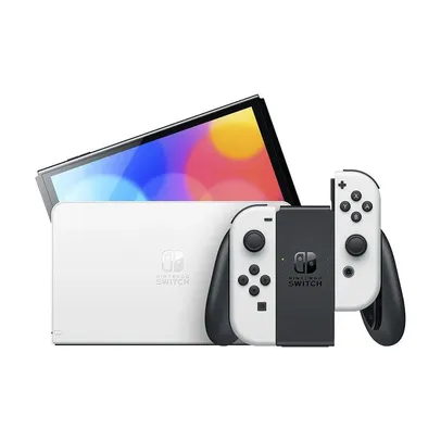 Console Nintendo Switch Oled com Joy-Con, Branco - Hbgskaaa1