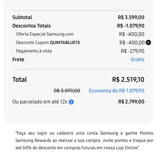 Imagem na descrição da promoção