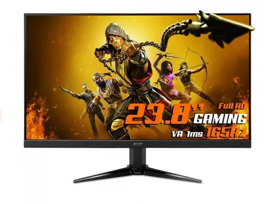 Monitor Gamer Acer Nitro QG241Y_S, 23.8 pol, Full HD, VA, 165Hz, 1ms, HDMI/DP, UM.QQ1AA.S03