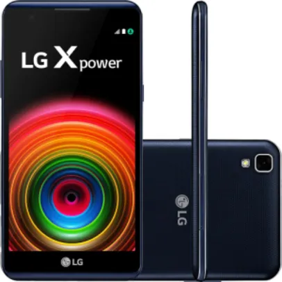 Smartphone LG X Power Dual Chip Android 6.0 Tela 5.3" 16GB 4G Câmera 13MP - Azul Escuro - R$584 (1x cartão)