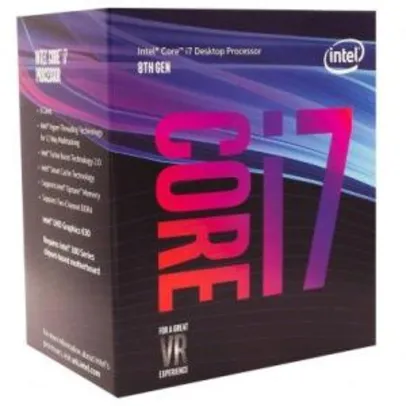 Processador Intel Core i7-8700 Coffee Lake LGA 1151 3.2GHz Cache 12MB
