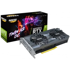 Placa de Vídeo Inno3D RTX 3060 Ti TWIN x2 OC LHR, 8GB, GDDR6, DLSS, Ray Tracing, N306T2-08D6X-119032DH