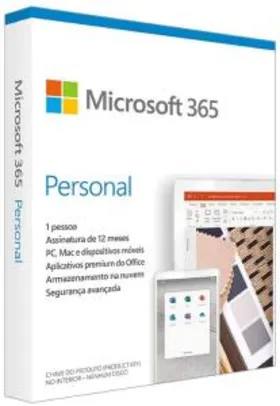 [PRIME] Microsoft 365 Personal | R$ 139