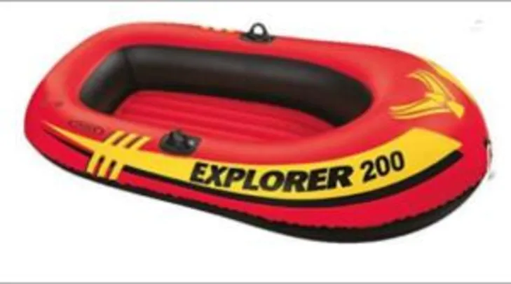 Bote Explorer 200 (acessórios) Intex suporta até 100 kg Produzida em vinil | R$189