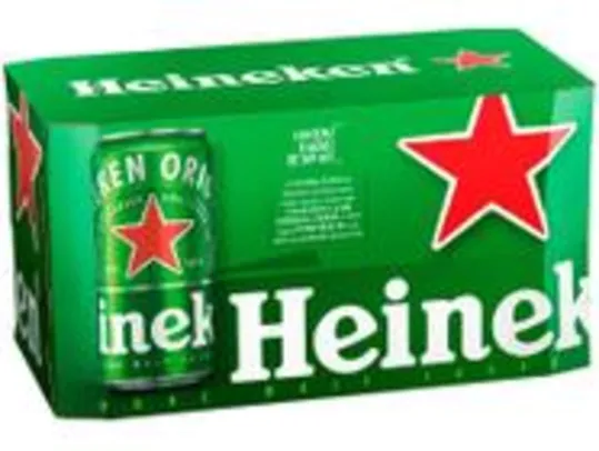 Cerveja Heineken Lata Puro Malte Lager 8 Unidades