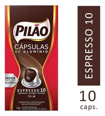 Capsula de café alumínio pilao compatível com nespresso | R$9