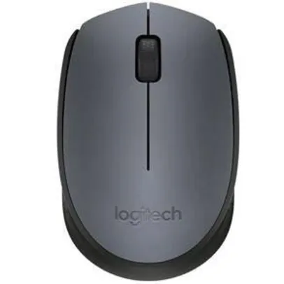 Mouse Logitech Wireless M170 preto com cinza - R$30