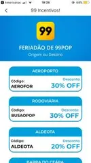 [Fortaleza] A partir de 20% OFF no feriado - 99 POP