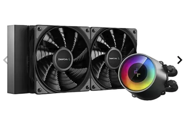 Water Cooler DeepCool Castle 240 V2, RGB, 240mm, Preto, DP-GS-H12AR-CS240V2