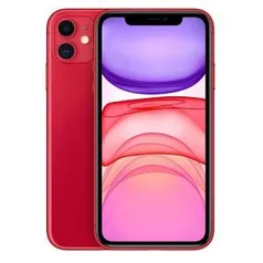 iPhone 11 Apple, Vermelho, 64GB, 6,1”, Câmera Dupla 12 megapixels - MWLV2BZ/A R$3999