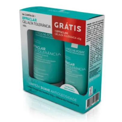 Kit Gel de Limpeza Facial Effaclar Alta Tolerância La Roche-Posay | R$49