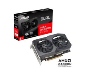 Placa de Vídeo RX7600 ASUS Dual Radeon, 8GB GDDR6 - 90YV0IH2-M0NA00