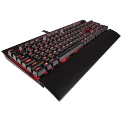 TECLADO GAMER CORSAIR K70 LUX CHERRY MX RED LED MECÂNICO CH-9101020-BR MODELO BRASILEIRO - R$573