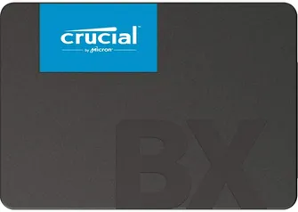 SSD Crucial BX500, 480GB, SATA, Leitura 540MB/s, Gravação 500MB/s | R$ 380