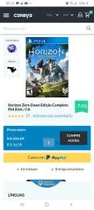 Jogo Horizon Zero Dawn Ed Completa - PS4 - R$26