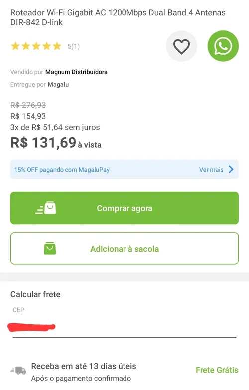 Imagem na descrição da promoção