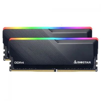 Memória RAM DDR4 Biostar Gaming X, 16GB (2x8GB), 3600MHz, RGB, Black | R$499
