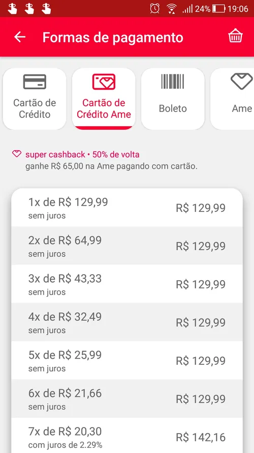 Imagem na descrição da promoção