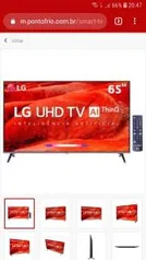 Smart TV LED 65" UHD 4K LG 65UM7520PSB | R$2916