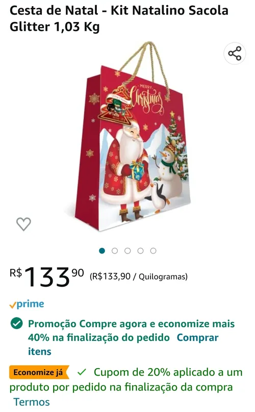 Imagem na descrição da promoção