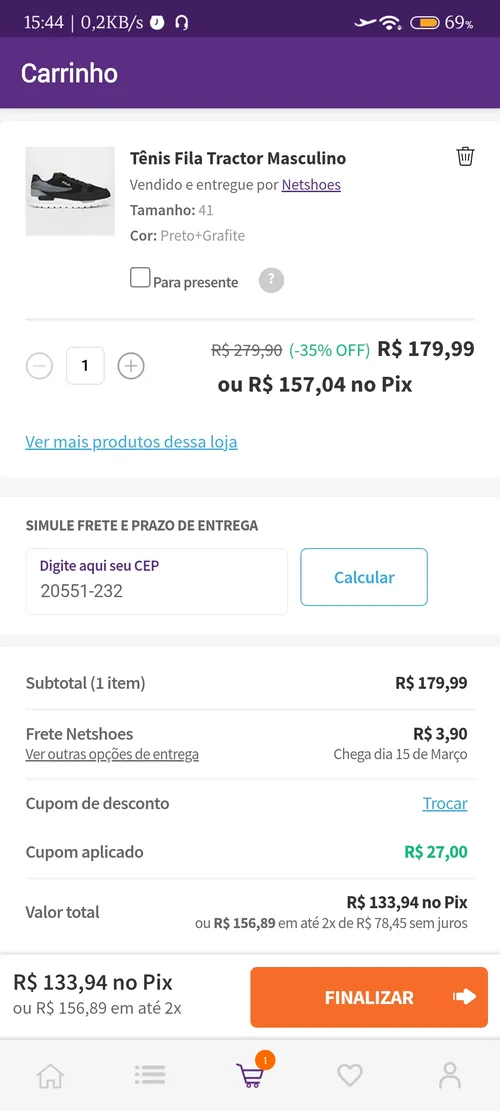 Imagem na descrição da promoção