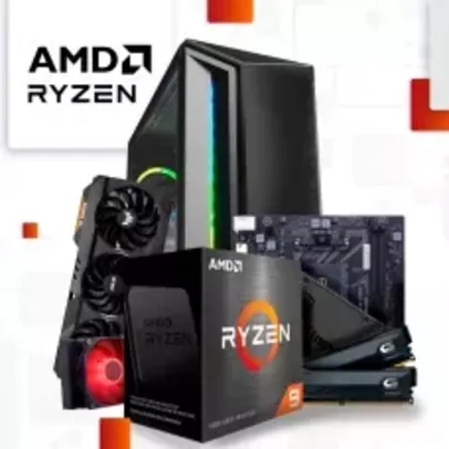 PC GAMER RYZEN 5 5600 RTX 3070TI B550 16GB (2x8 3600mhz) SSD 512GB FONTE 750W GABINETE C/3 FANS