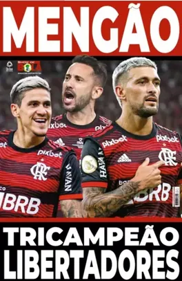 Show de Bola Magazine Super Pôster - Flamengo Tricampeão da Libertadores