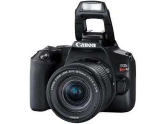 Câmera Digital Canon DSLR Semiprofissional - 24,1MP EOS Rebel SL3 | R$2.924