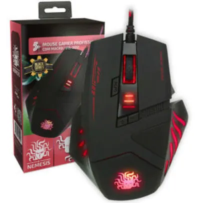 Mouse Gamer Macro 5+ Black Series 4000 dpi NM-798 - Nemesis R$40