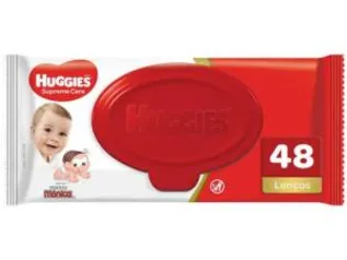 [100% de volta] Lenços Umedecidos Huggies Supreme Care - 48 unidades