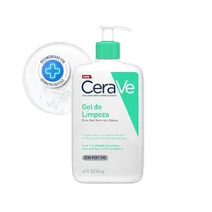 CeraVe, Gel de Limpeza Facial para pele oleosa, com Ácido Hialurônico e Niacinamida, 454g