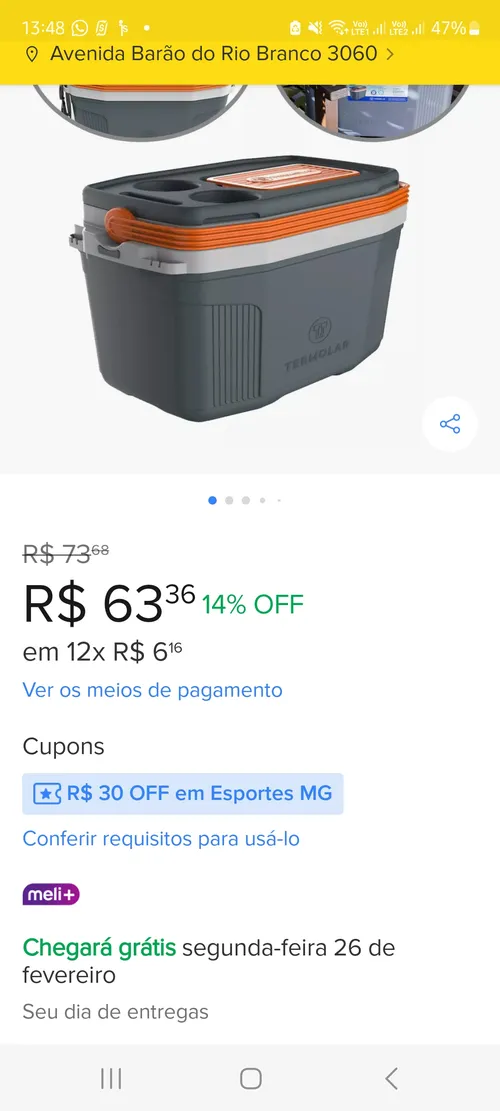 Imagem na descrição da promoção