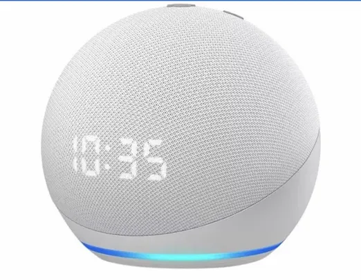 Echo Dot 4ª Geração com Relógio com Alexa - Amazon | R$342 LEIAM A DESCRIÇÃO