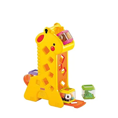 Girafa Pick a Block, Fisher Price, Mattel R$102