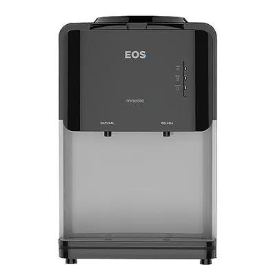 Bebedouro de Mesa para Garrafão Eos Mineralle Compacto com Compressor Preto Ebc03p 110v